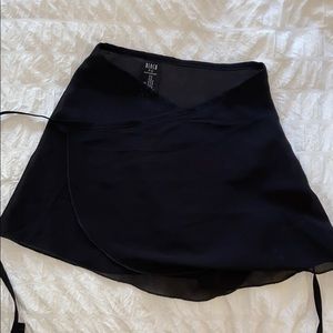 bloch black ballet wrap skirt size small